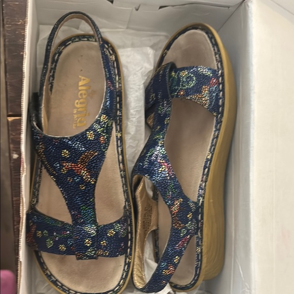 Alegria Shoes - Alegria Women's Blue Multi-Color Sandals